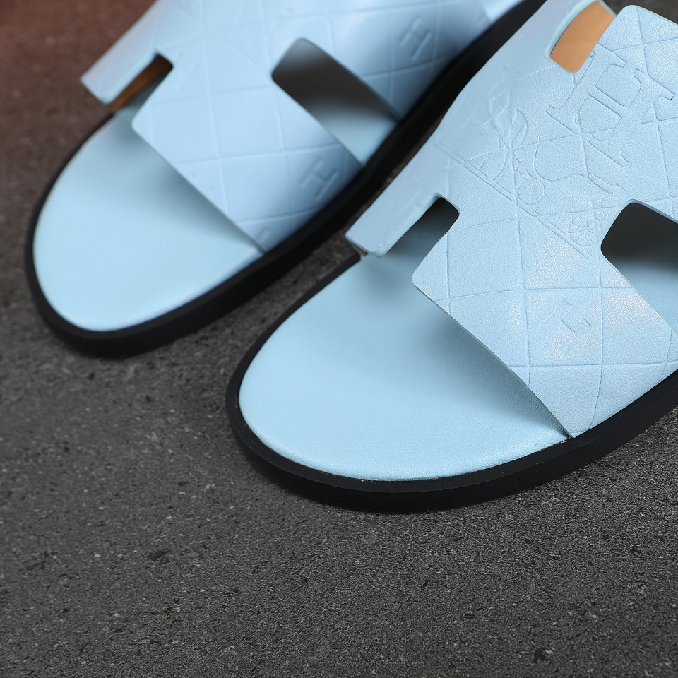 Hermes Slipper Lzmir in Blue