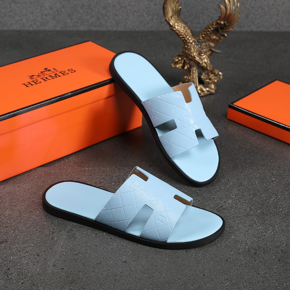 Hermes Slipper Lzmir in Blue