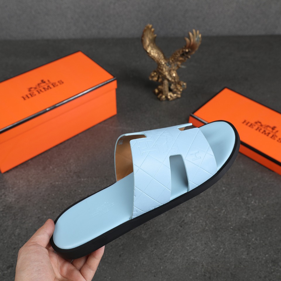 Hermes Slipper Lzmir in Blue