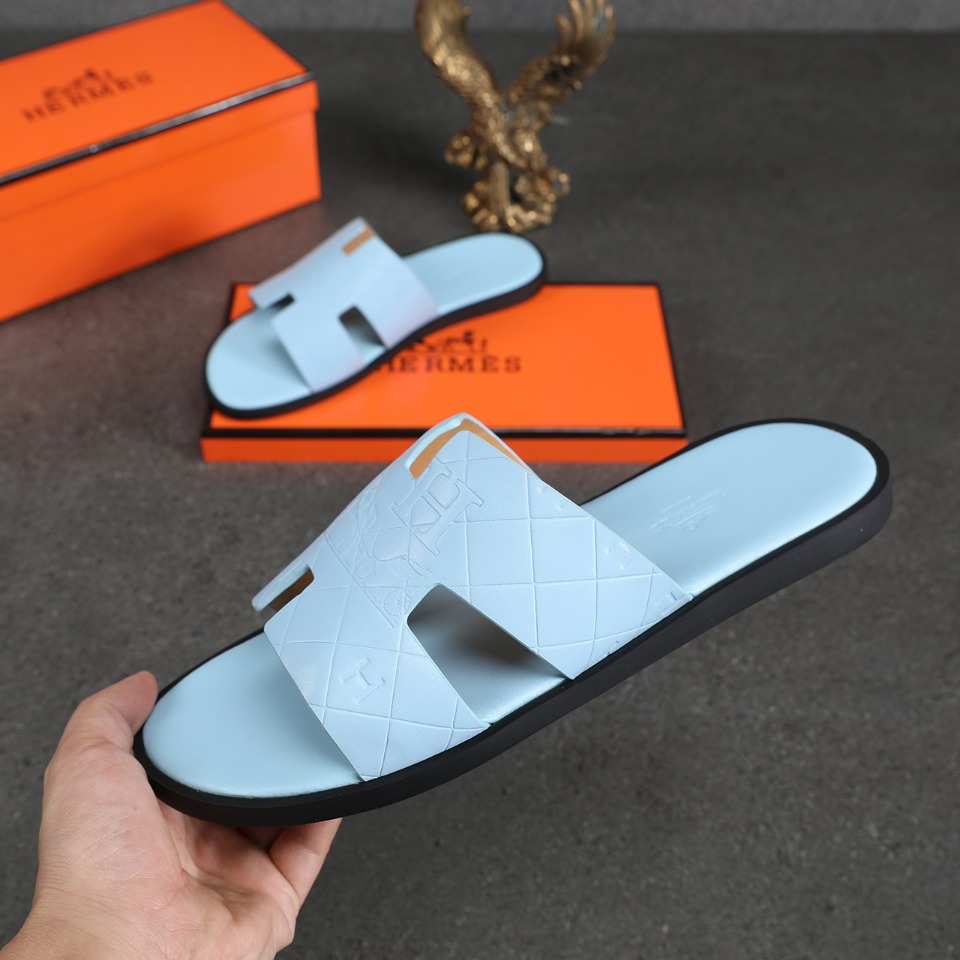 Hermes Slipper Lzmir in Blue