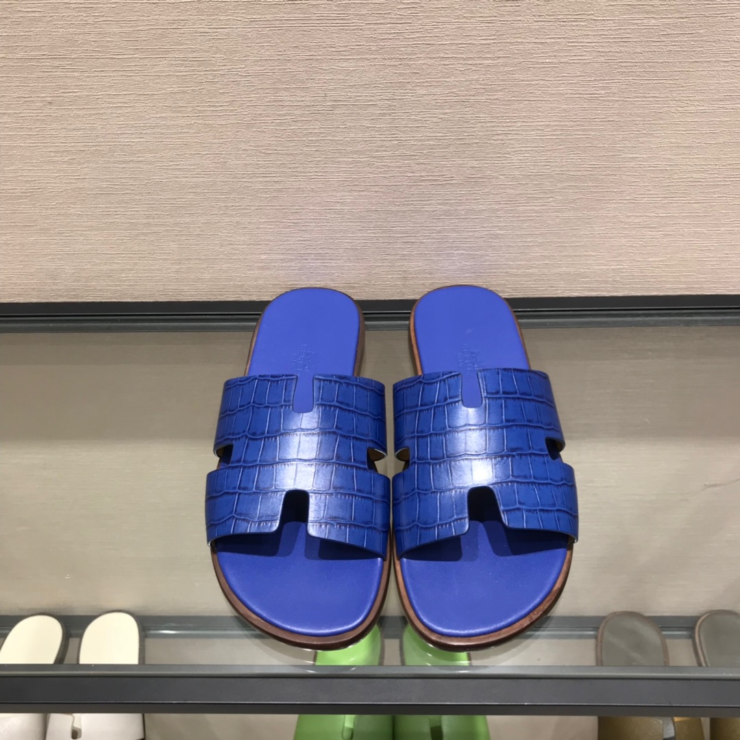 Hermes Slipper Lzmir in Blue