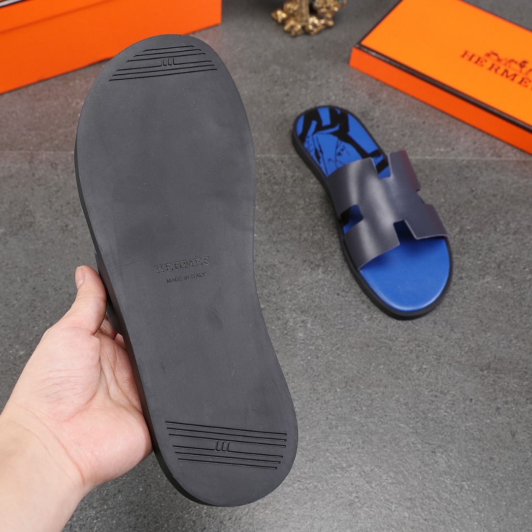 Hermes Slipper Lzmir in Blue