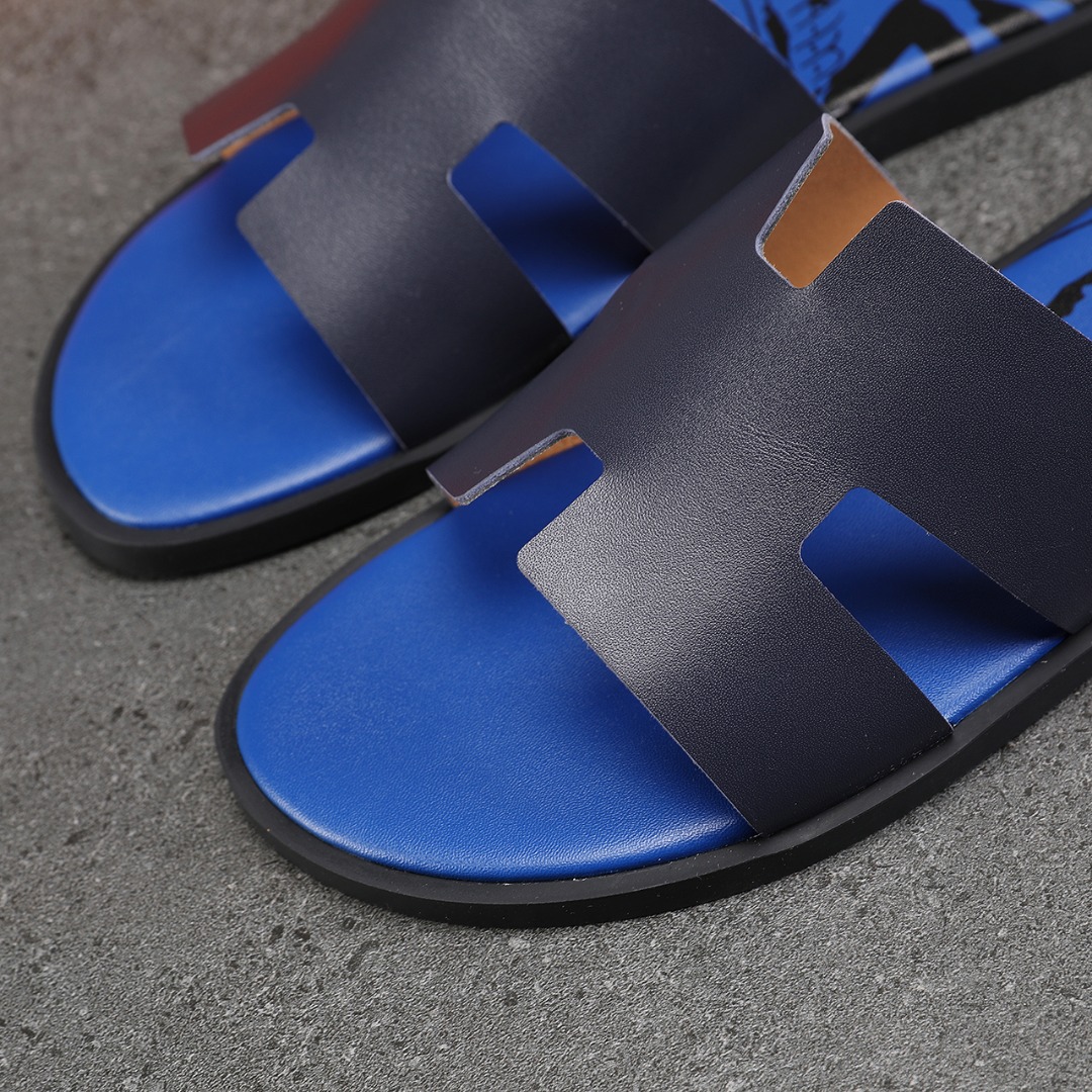 Hermes Slipper Lzmir in Blue