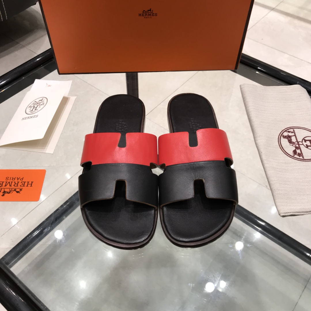 Hermes Slipper Lzmir in Black