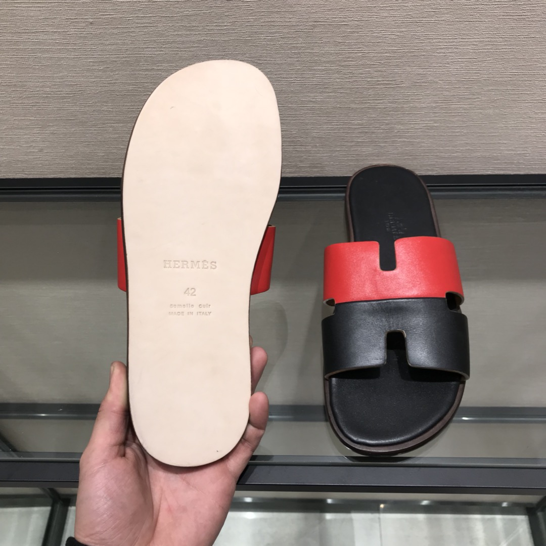 Hermes Slipper Lzmir in Black