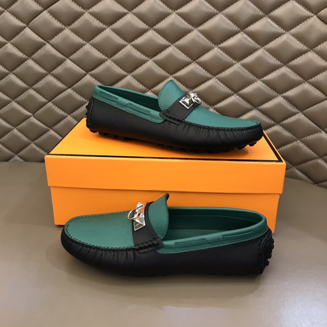 Hermes Loafer Paris in Green