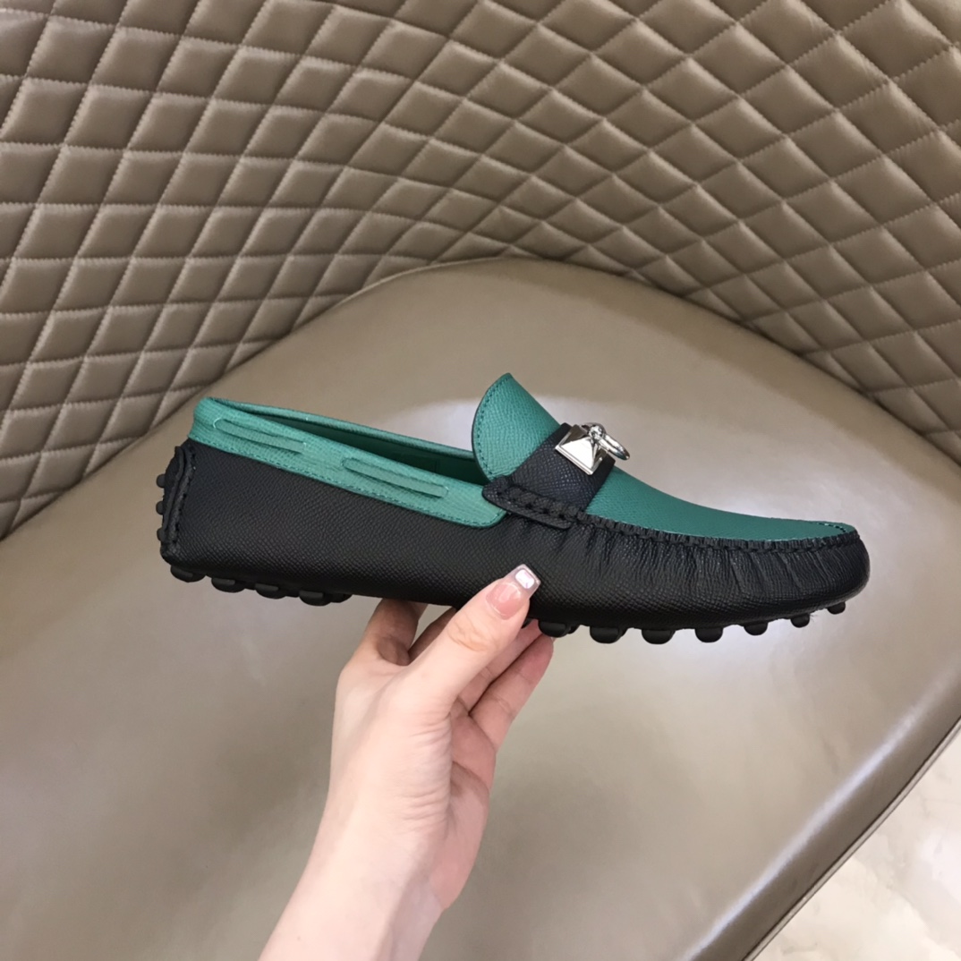 Hermes Loafer Paris in Green