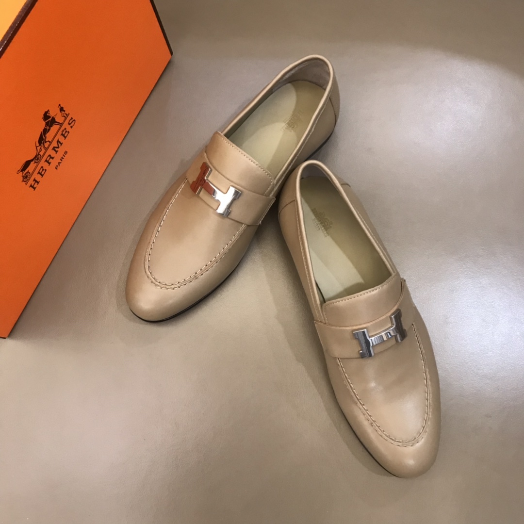 Hermes Loafer Paris in Cream