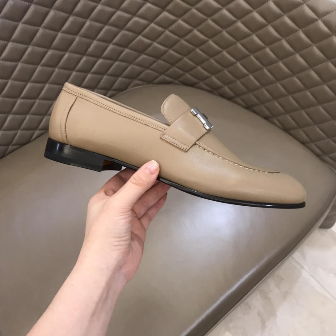 Hermes Loafer Paris in Cream