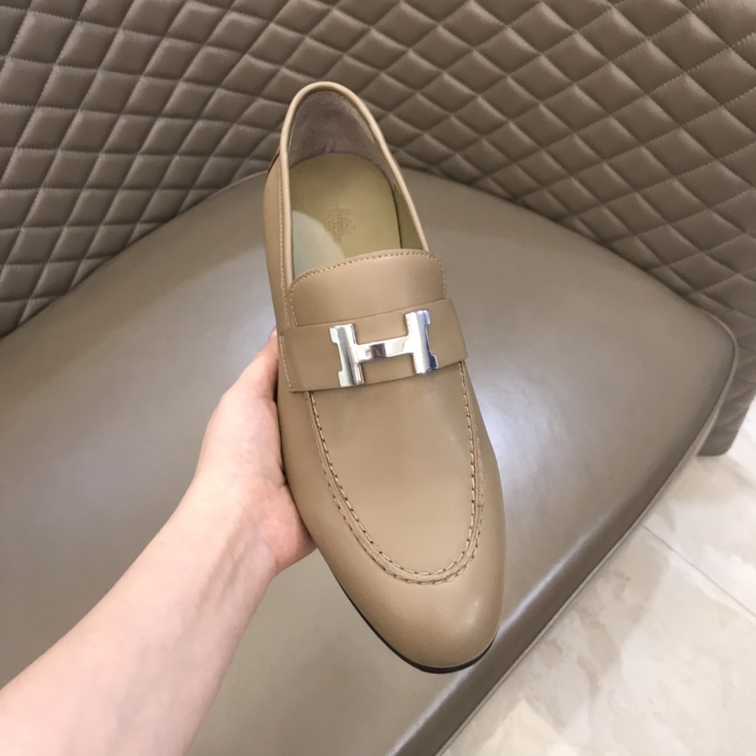 Hermes Loafer Paris in Cream