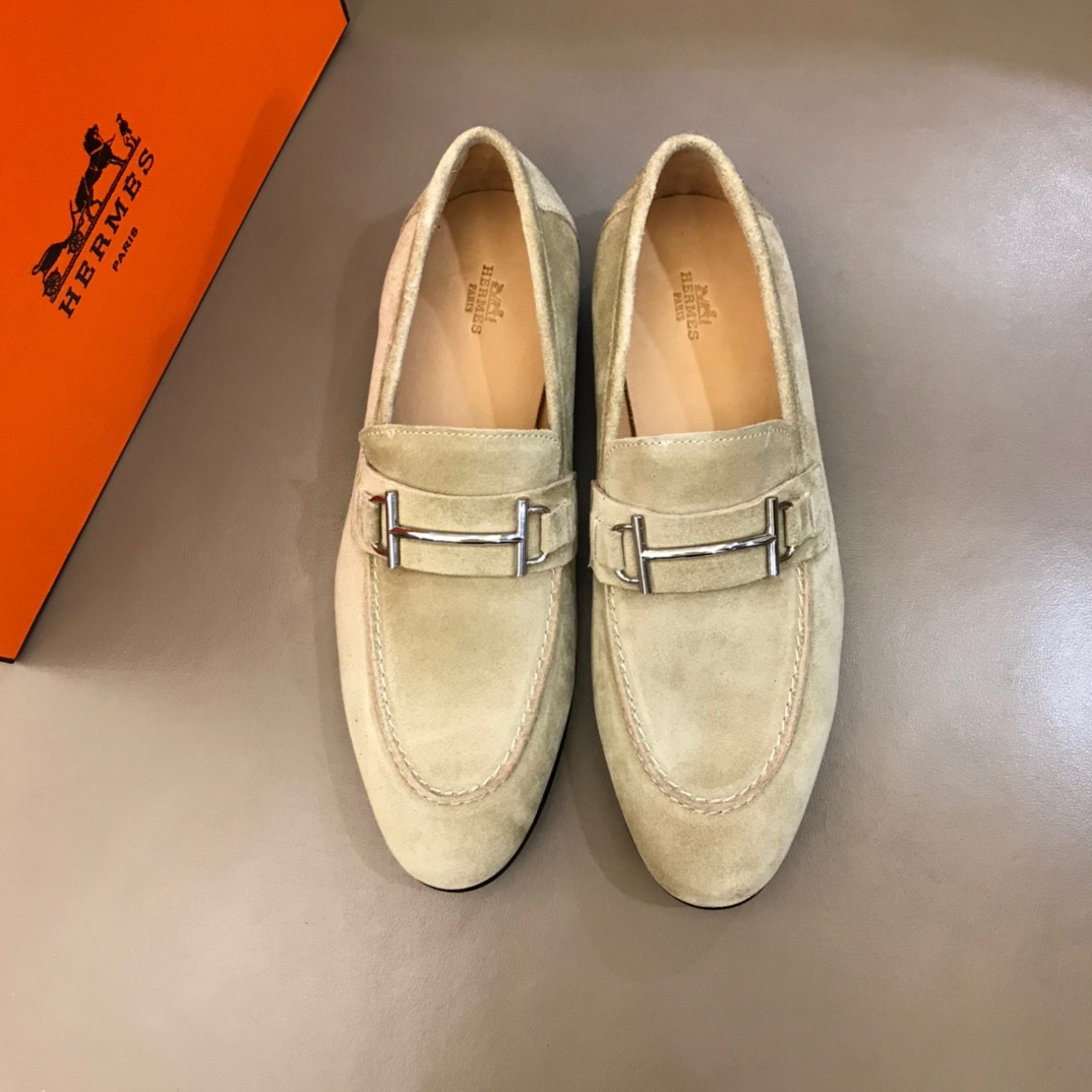 Hermes Loafer Paris in Cream