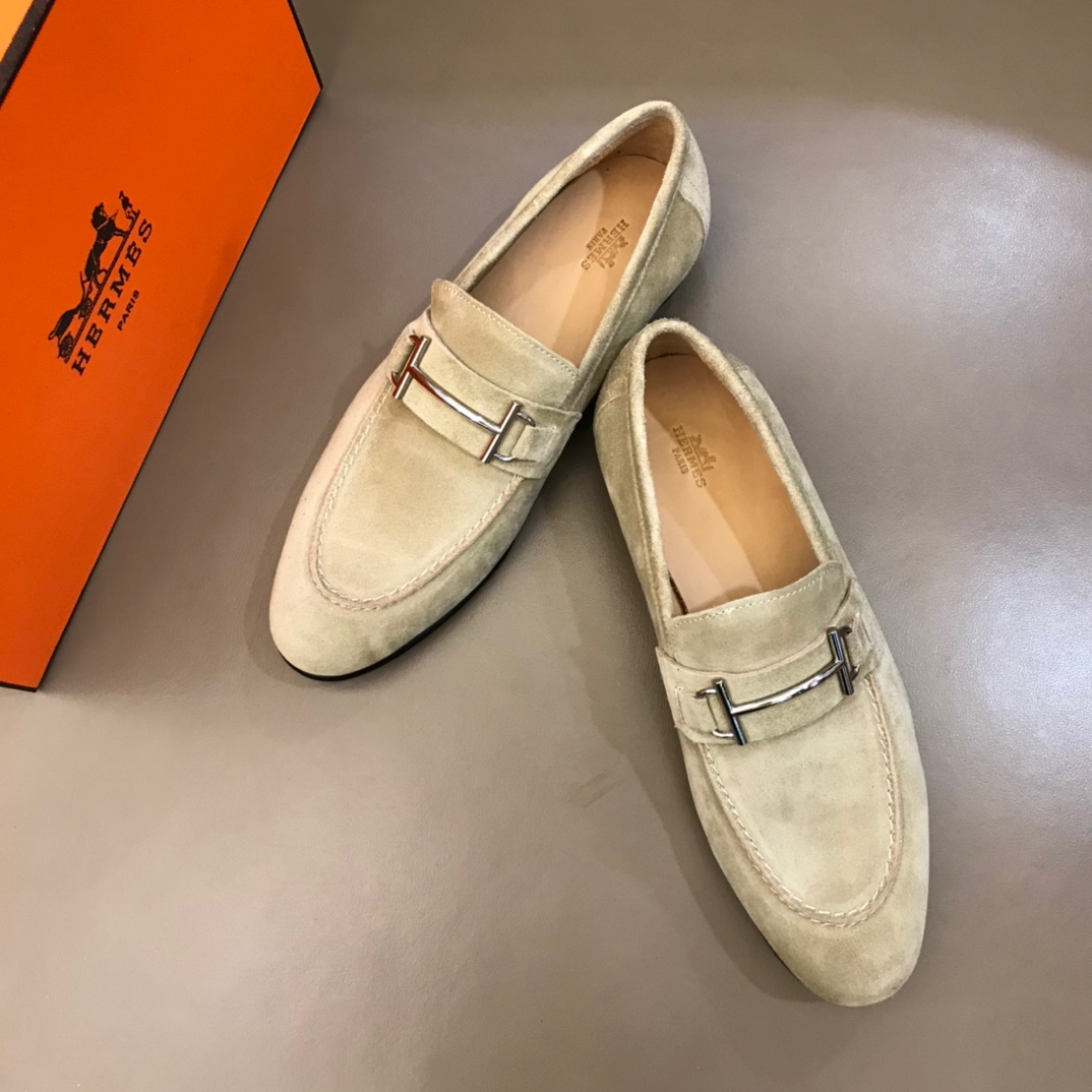 Hermes Loafer Paris in Cream