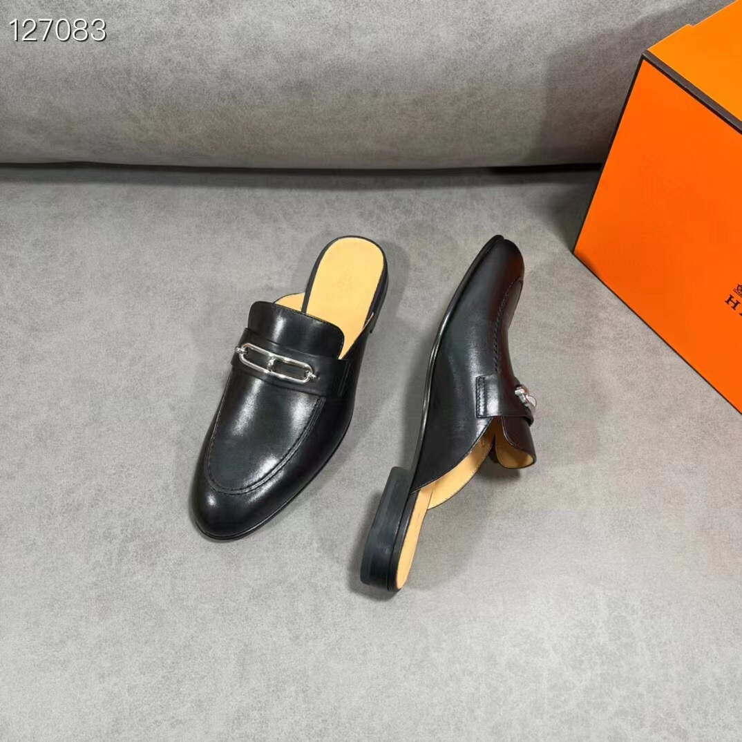 Hermes half slippers