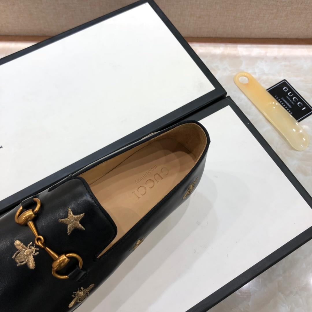 Gucci Star Bee Hoisebit Leather Loafer MS07509