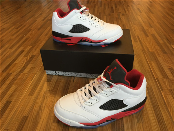 High Quality Air Jordan 5 Low Fire Red Mens Sneaker  701DC0845D27