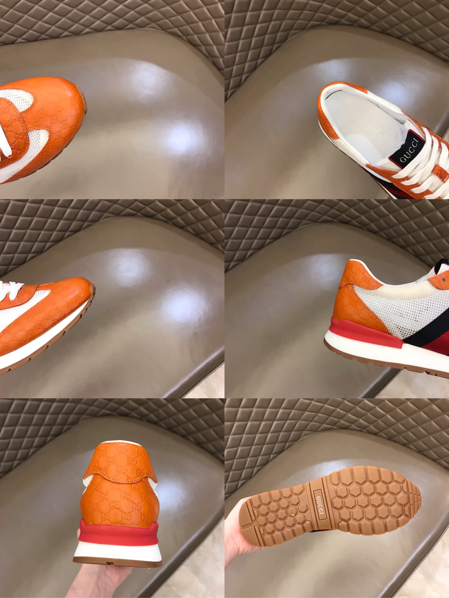 Gucci Sneaker Screener in Orange