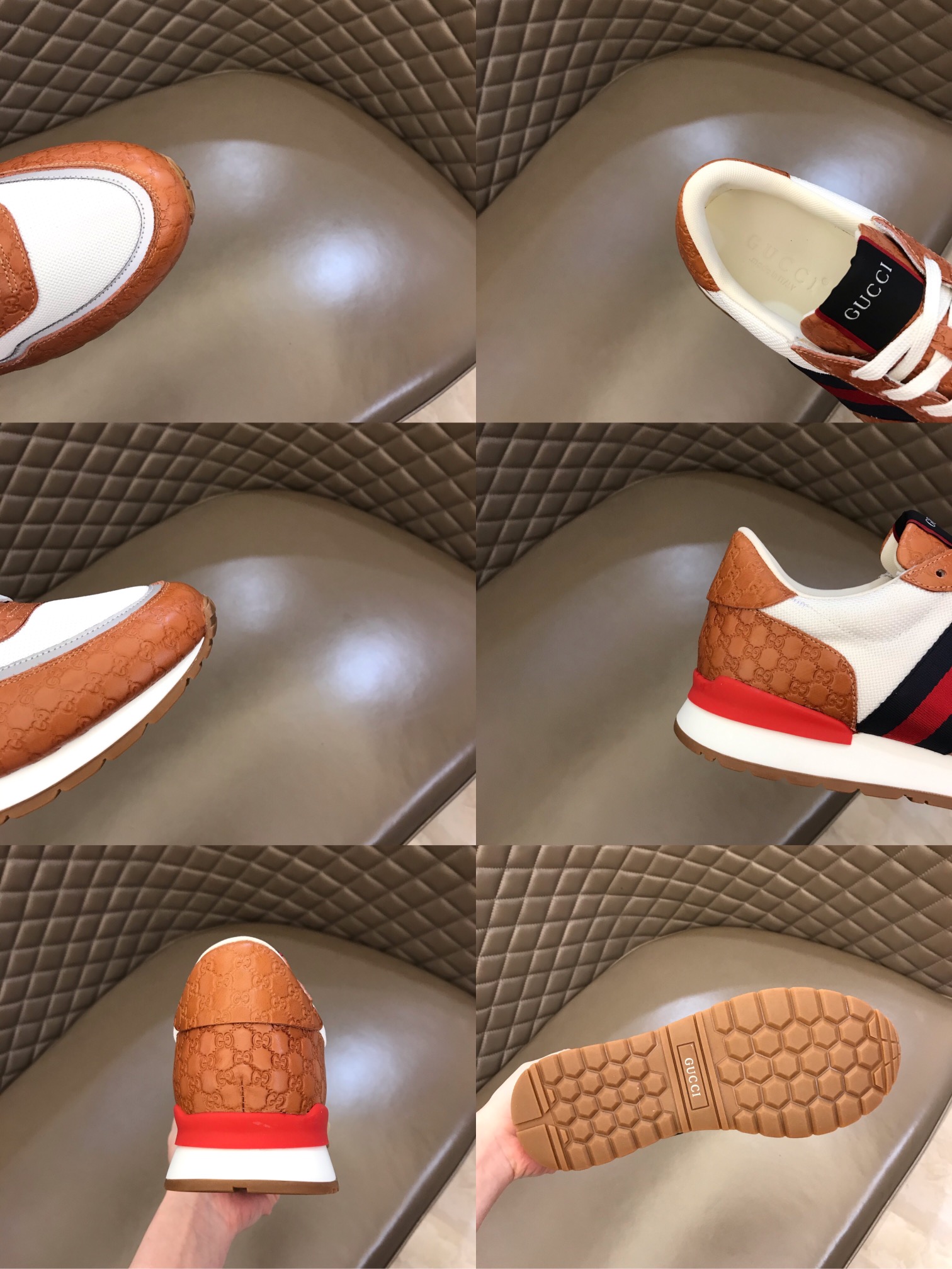 Gucci Sneaker Screener in Brown