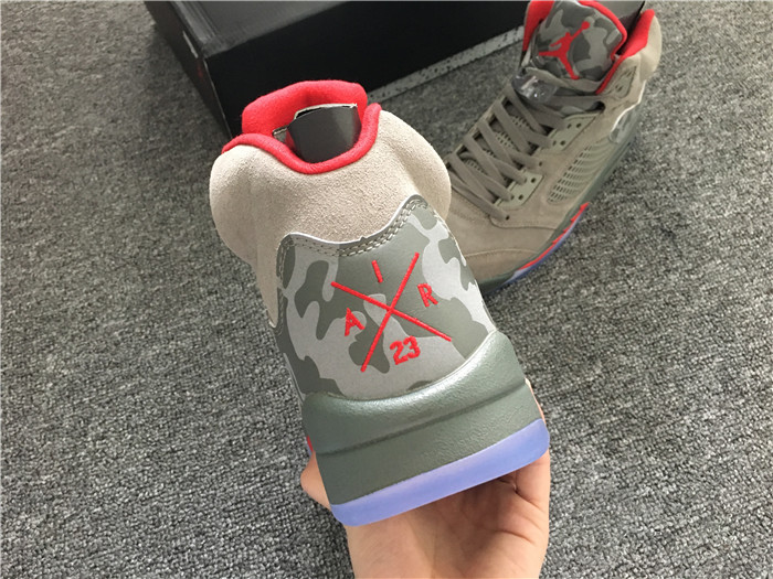 High Quality Air Jordan 5 Camo Men Sneakers 0AFD6075563A