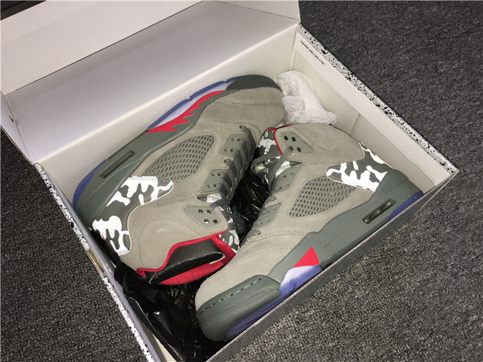 High Quality Air Jordan 5 Camo Men Sneakers 0AFD6075563A