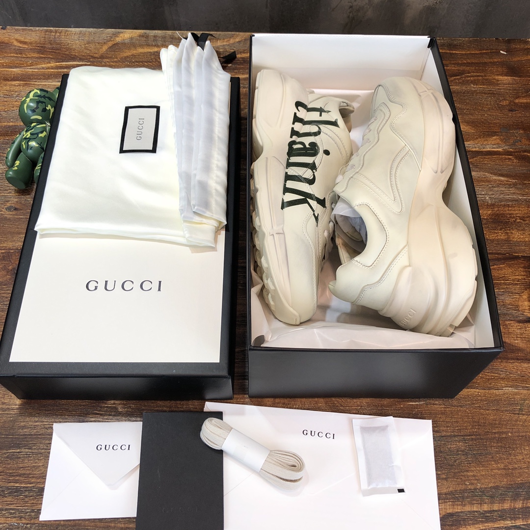 Gucci Sneaker Rhyton Vintage in White Thank