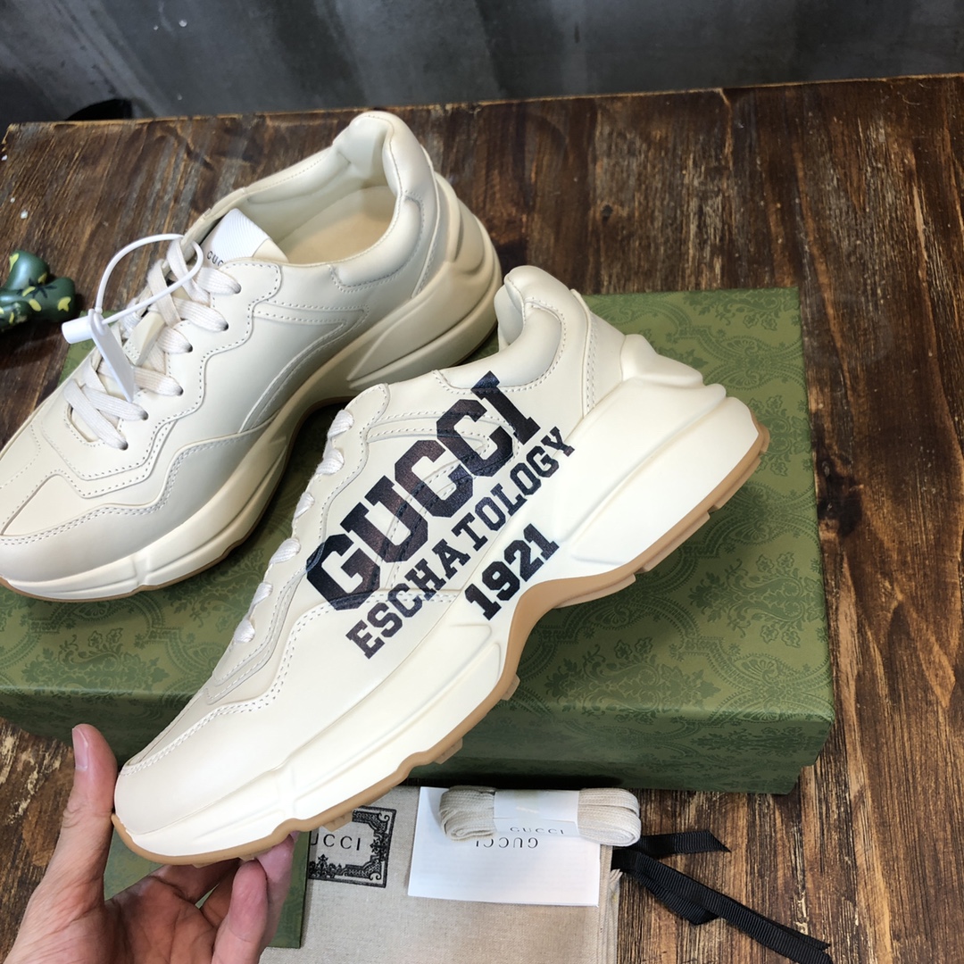 Gucci Sneaker Rhyton Vintage in White Logo