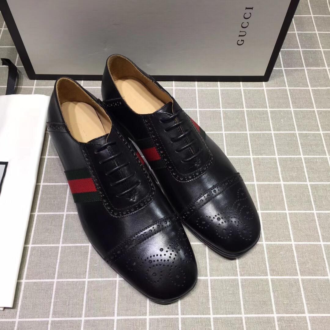 Gucci Black Leather loafer MS07575