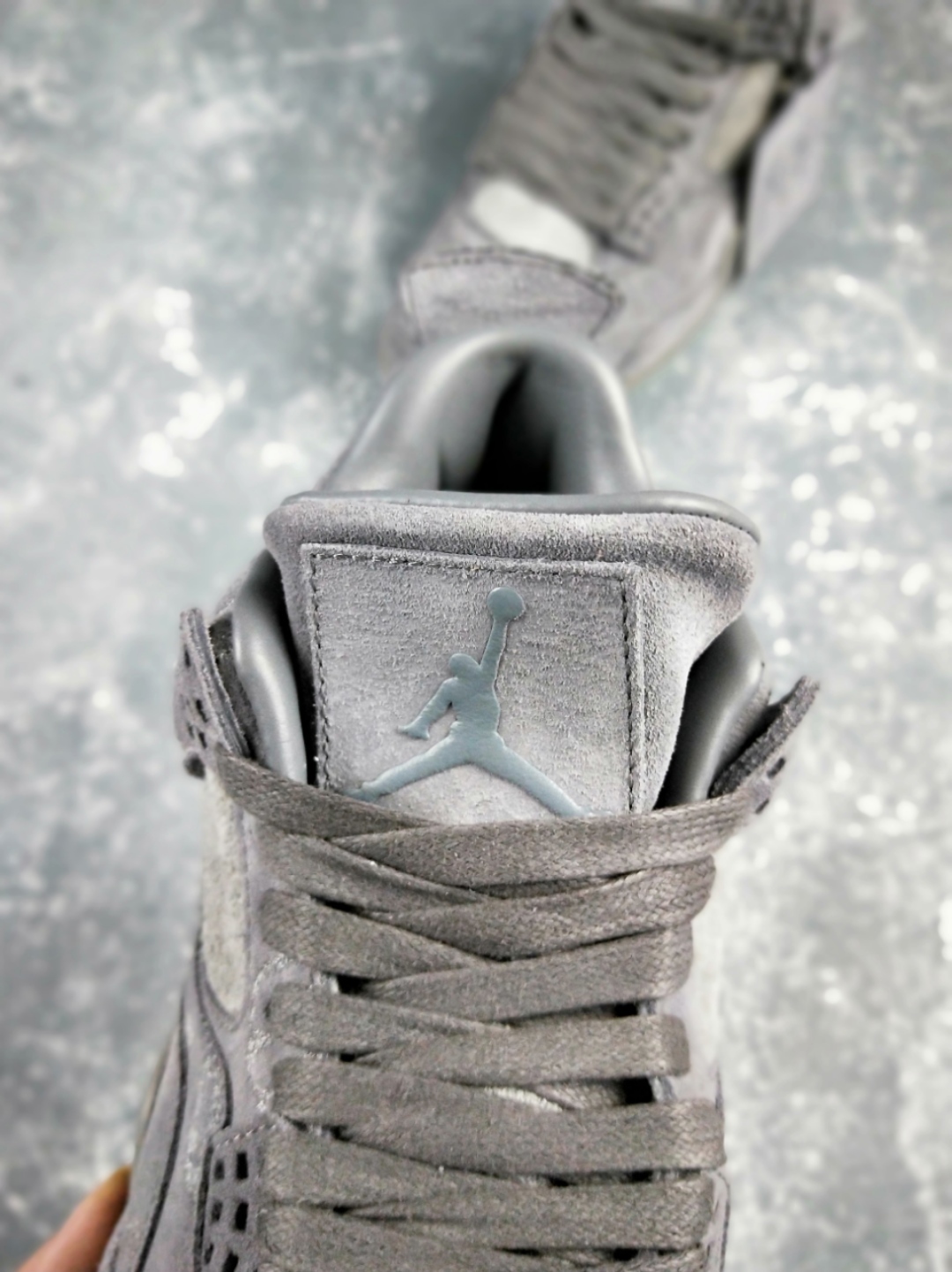 High Quality KAWS x Air Jordan 4 Cool Grey Best version 1:1 Materials PK exclusive glow in the dark