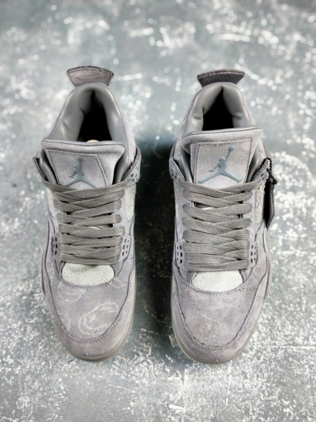 High Quality KAWS x Air Jordan 4 Cool Grey Best version 1:1 Materials PK exclusive glow in the dark