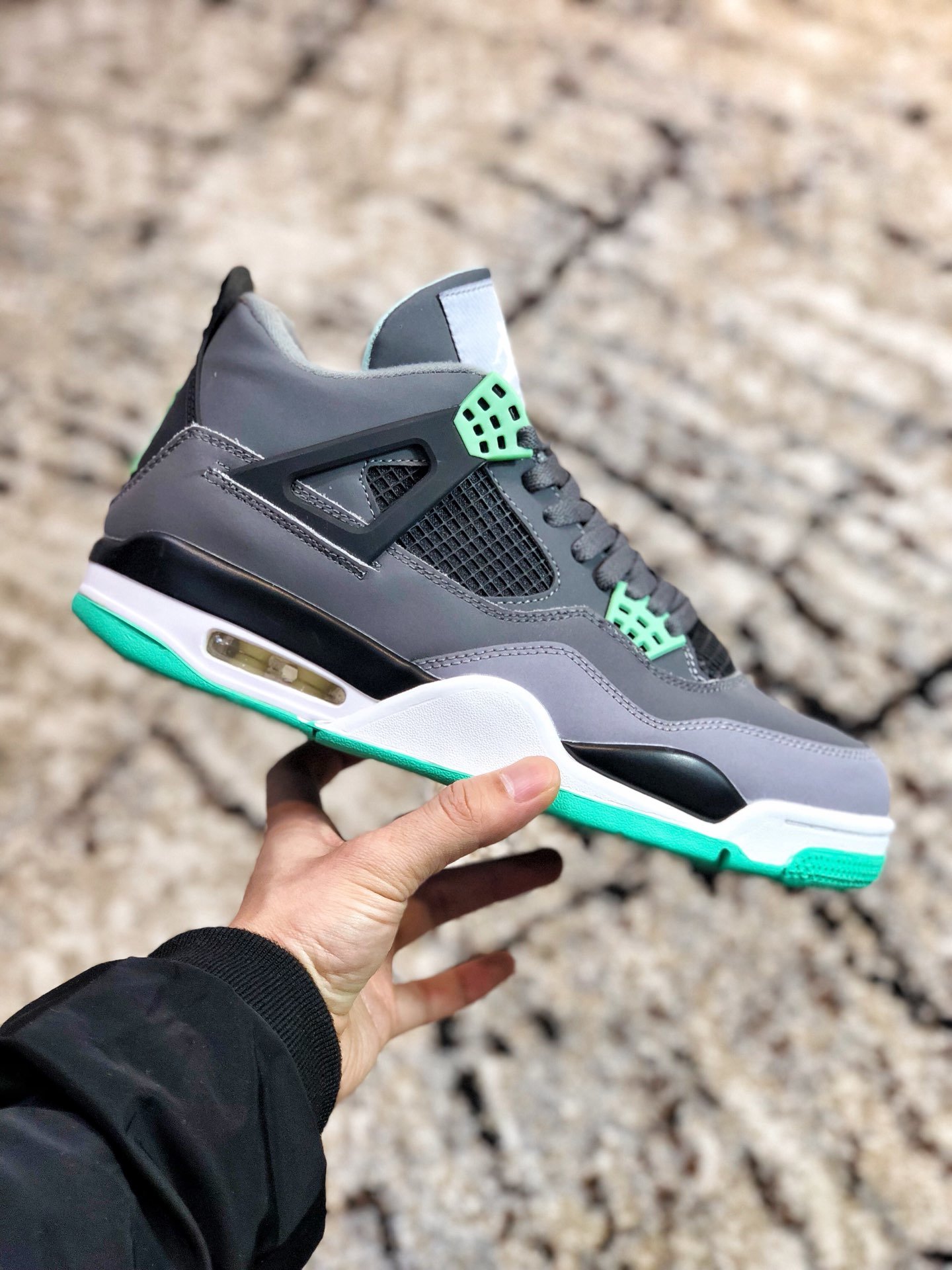 High Quality Air Jordan IV Retro Green Glow GS from perfectkicks.net