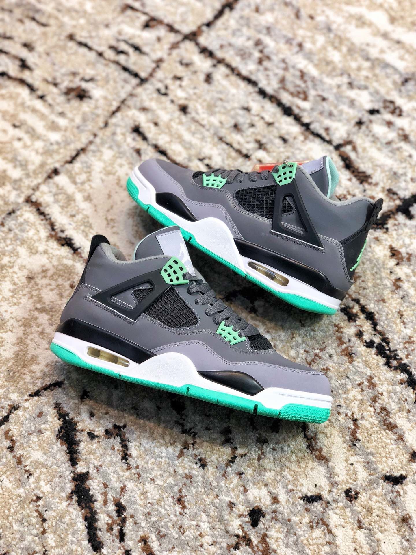 High Quality Air Jordan IV Retro Green Glow GS from perfectkicks.net