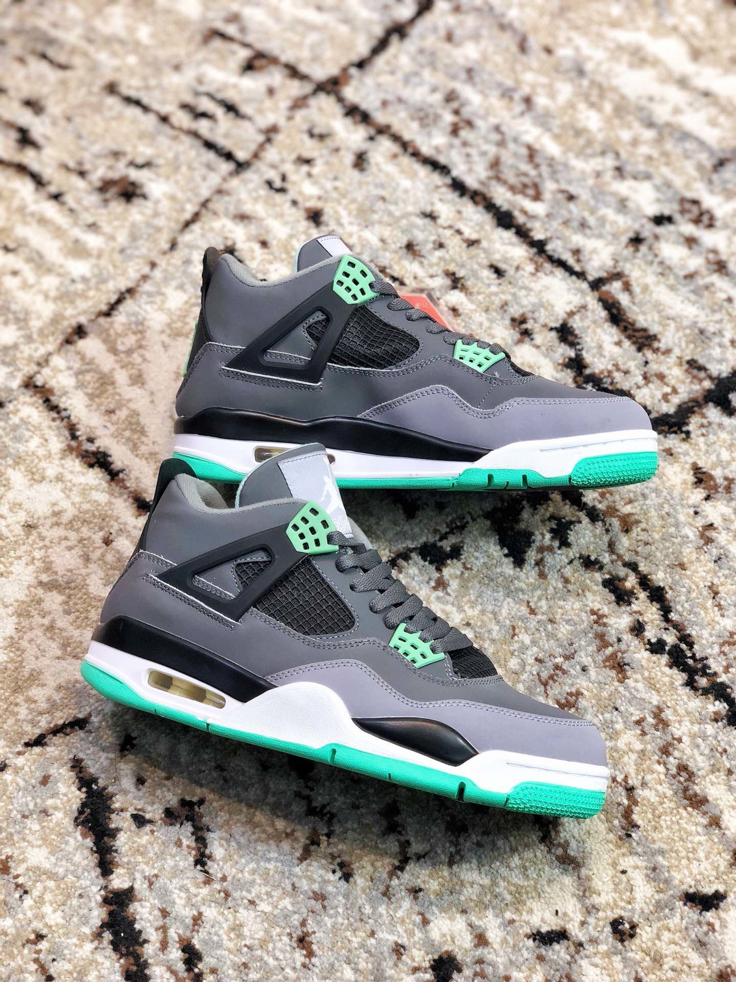 High Quality Air Jordan IV Retro Green Glow GS from perfectkicks.net