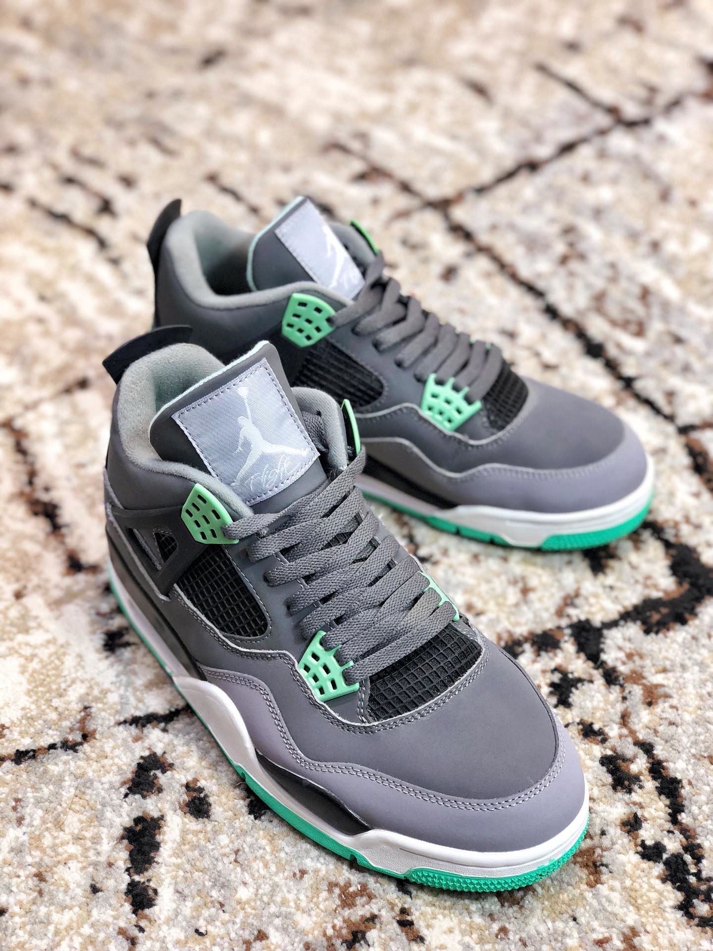 High Quality Air Jordan IV Retro Green Glow GS from perfectkicks.net