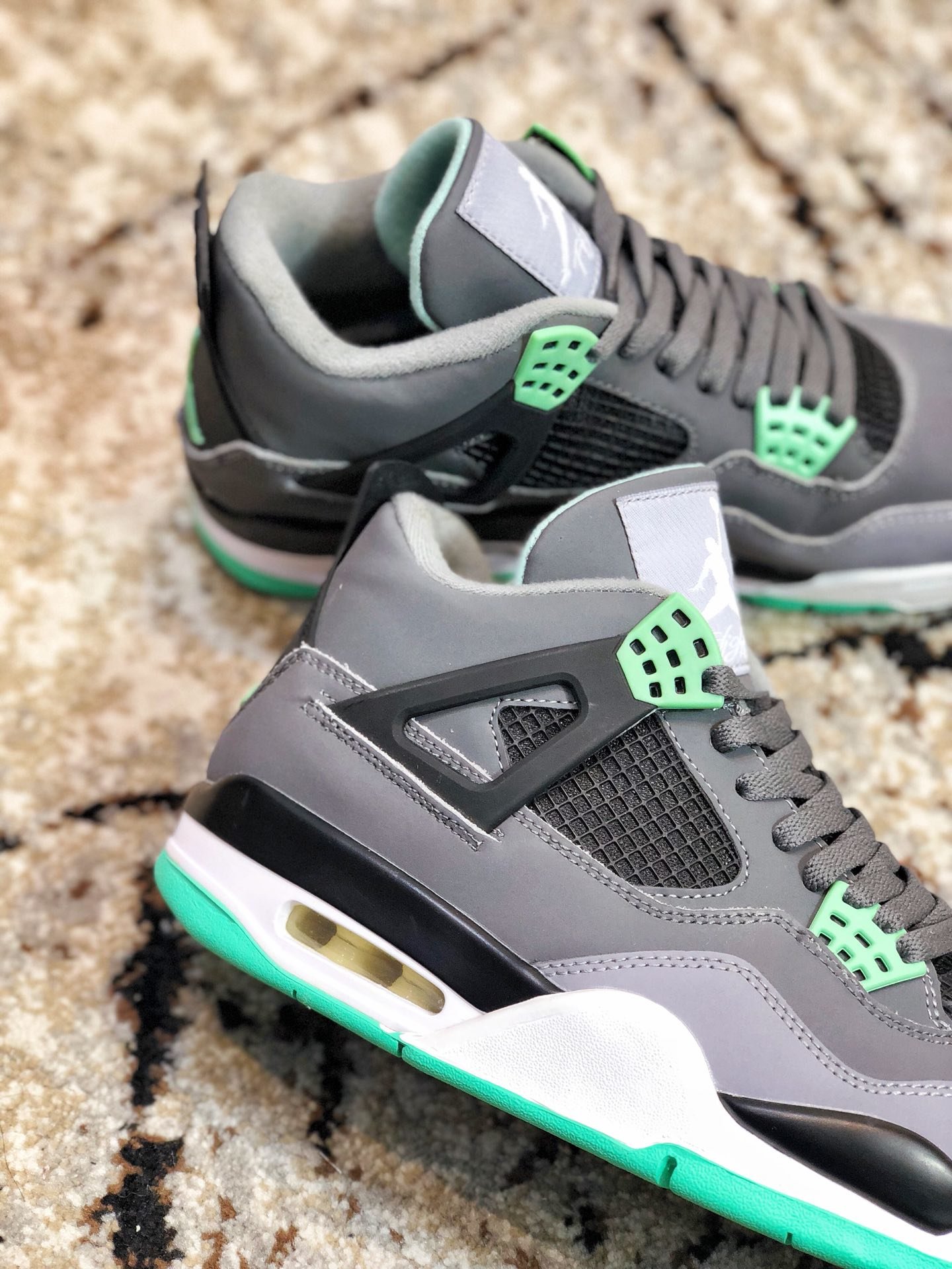 High Quality Air Jordan IV Retro Green Glow GS from perfectkicks.net