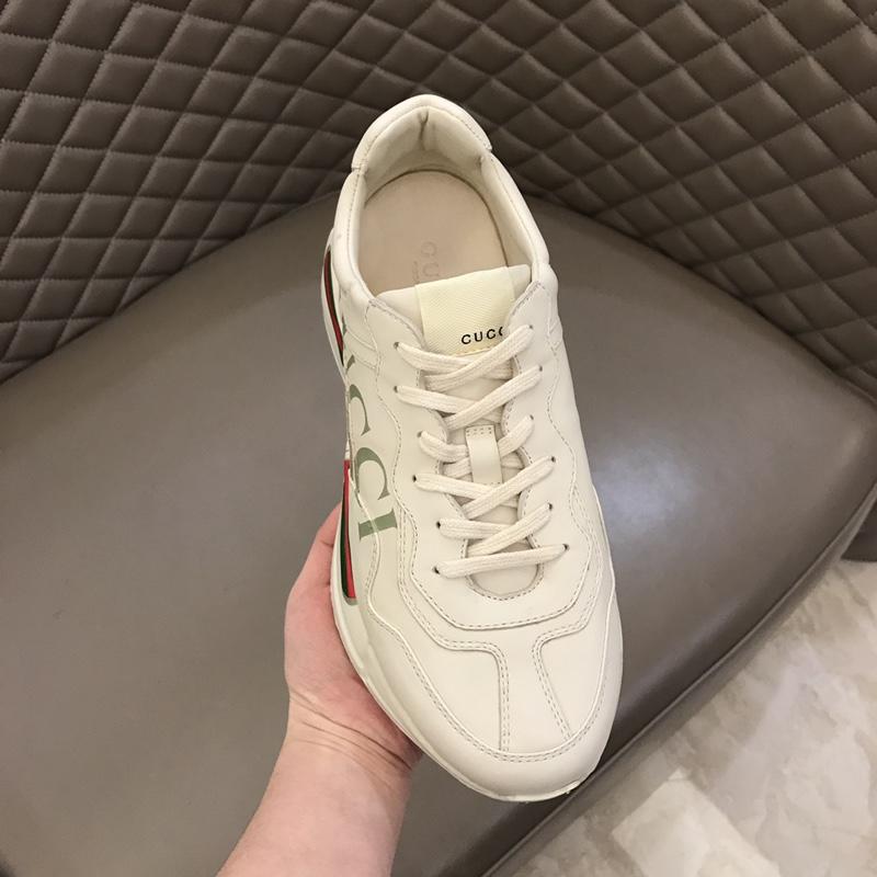Gucci Rhyton logo leather Running Trainers MS02191