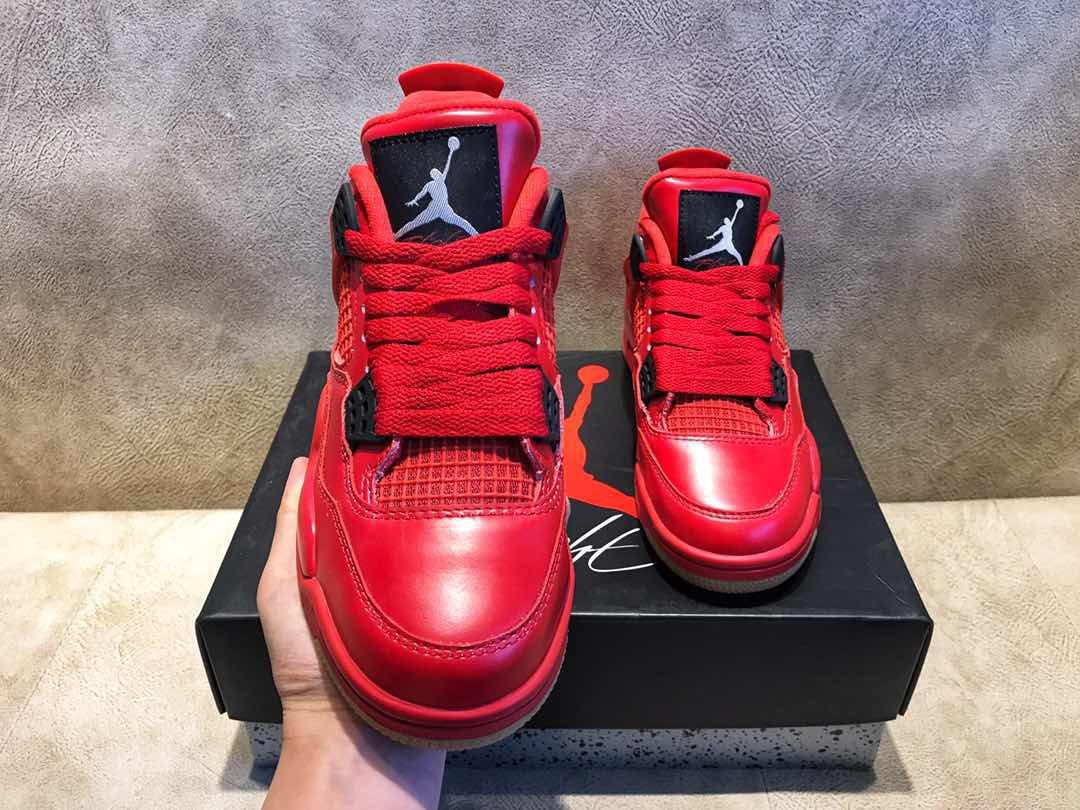 High Quality Air Jordan 4s 11lab4 Red from perfectkicks.net