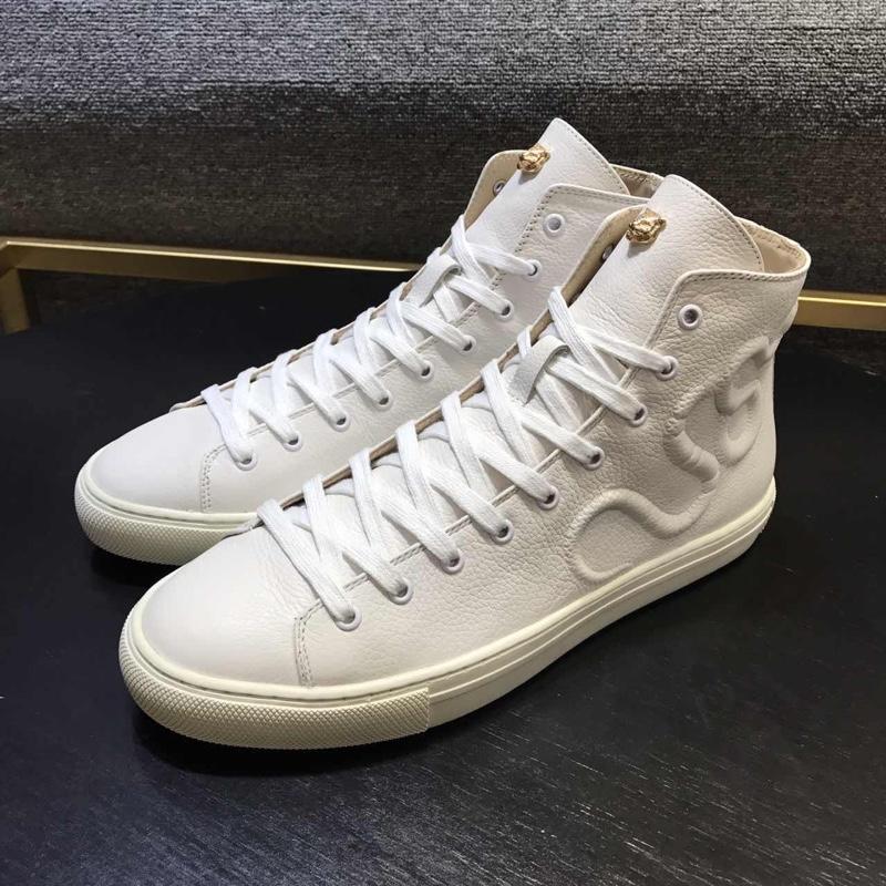 Gucci High Top High Quality Sneaker White and snake markings with white soles MS05020