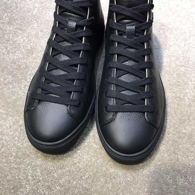 Gucci High Top High Quality Sneaker Black and wolf print with black sole MS05030