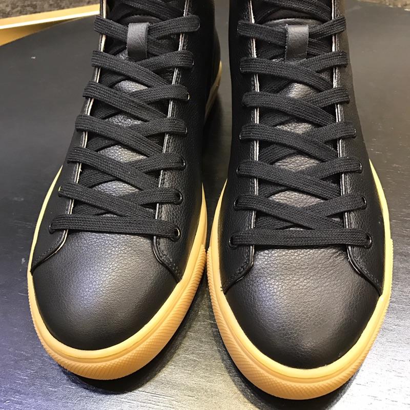 Gucci High Top High Quality Sneaker Black and Donald Duck Print with Brown Sole MS05013