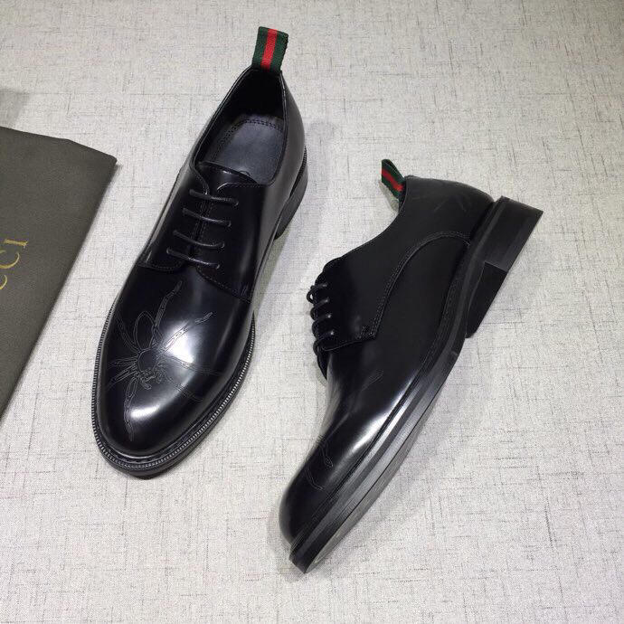 Gucci Black Leather loafer MS07591