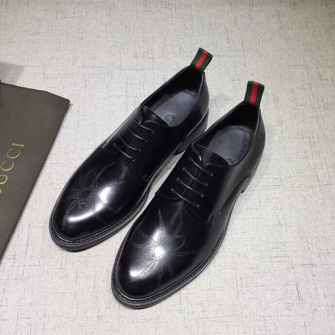 Gucci Black Leather loafer MS07591