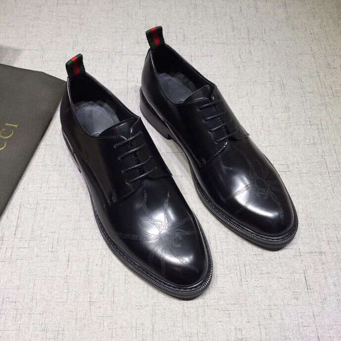 Gucci Black Leather loafer MS07591