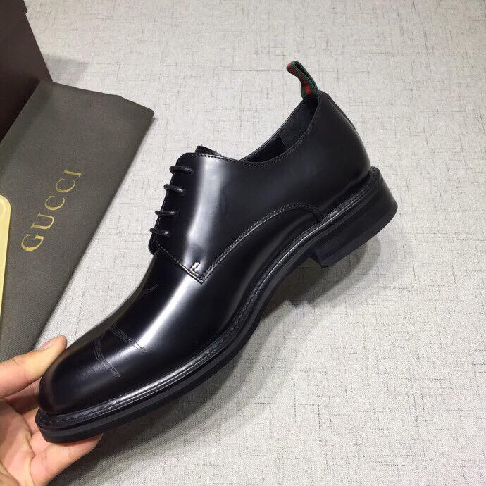 Gucci Black Leather loafer MS07591