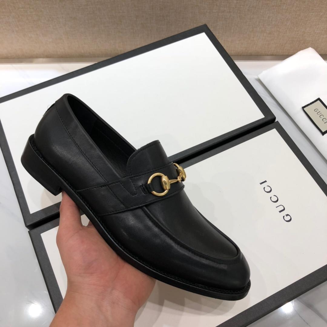 Gucci Black Leather loafer MS07537