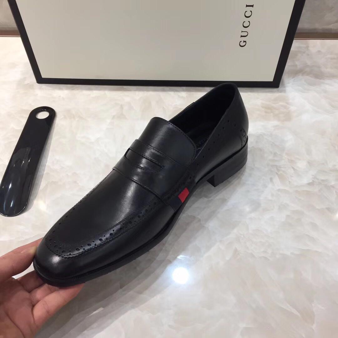 Gucci Black Leather loafer MS07566