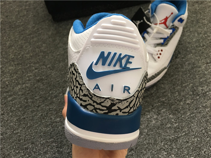 Authentic Air Jordan III Retro True Blue Best Version from perfectkicks.net