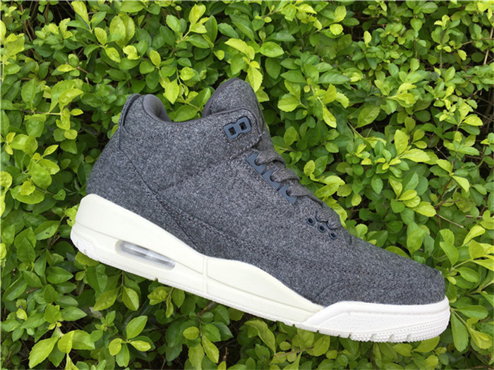 Air Jordan 3 Wool Dark Grey Sneakers 3CF64789144A