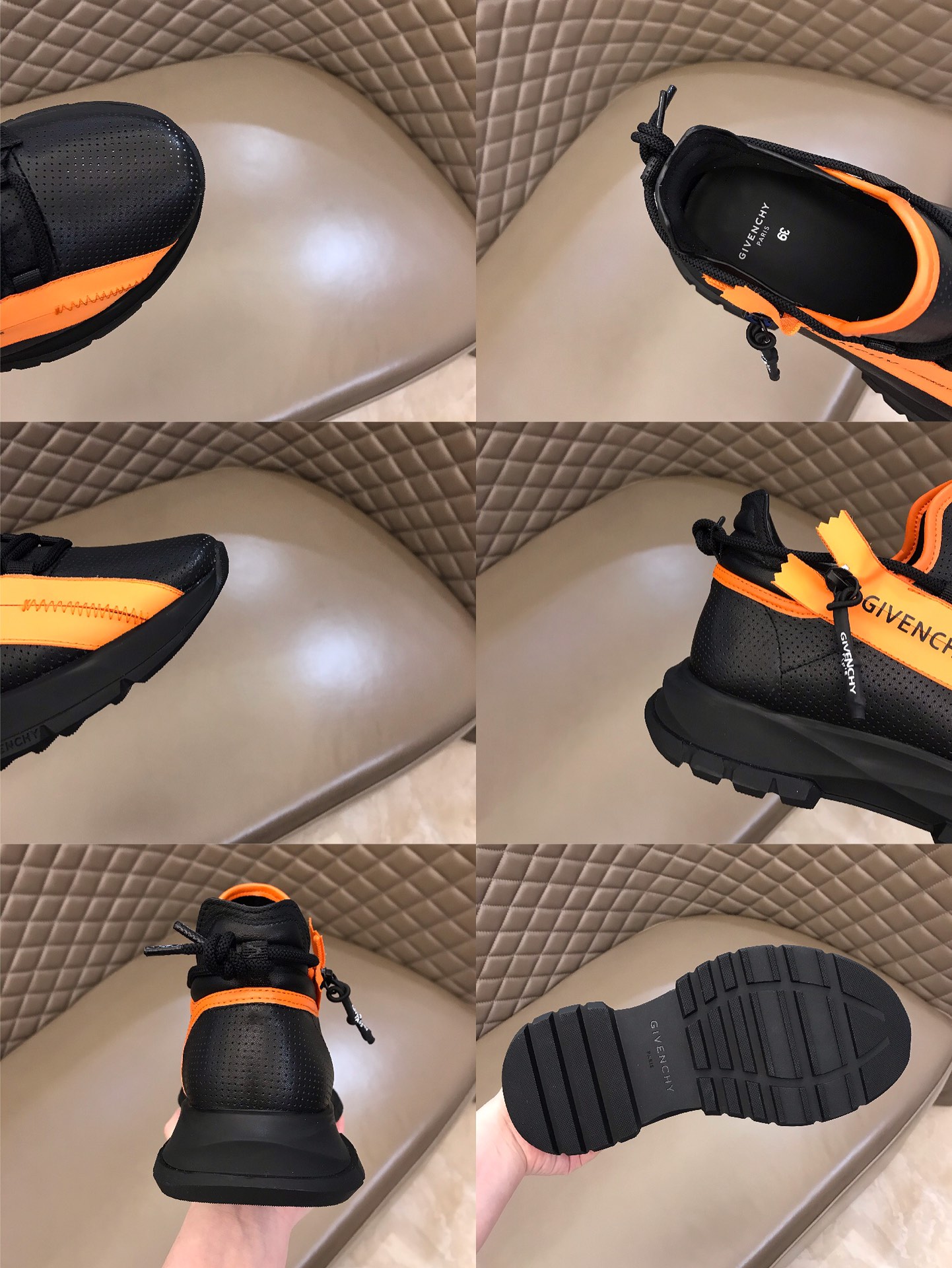 Givenchy Sneaker Spectre in Black with Orange