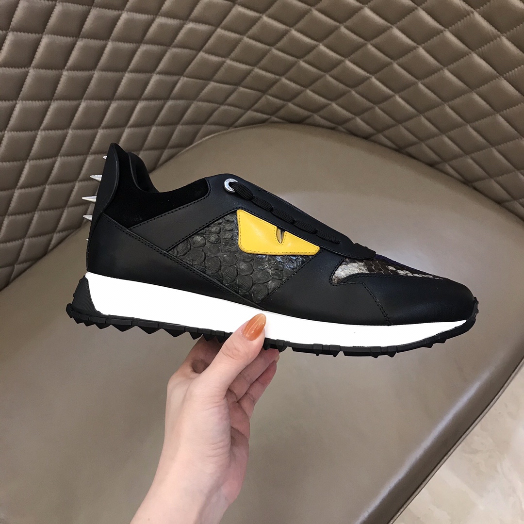 Fendi Sneaker Bag Bugs in Black with White Sole