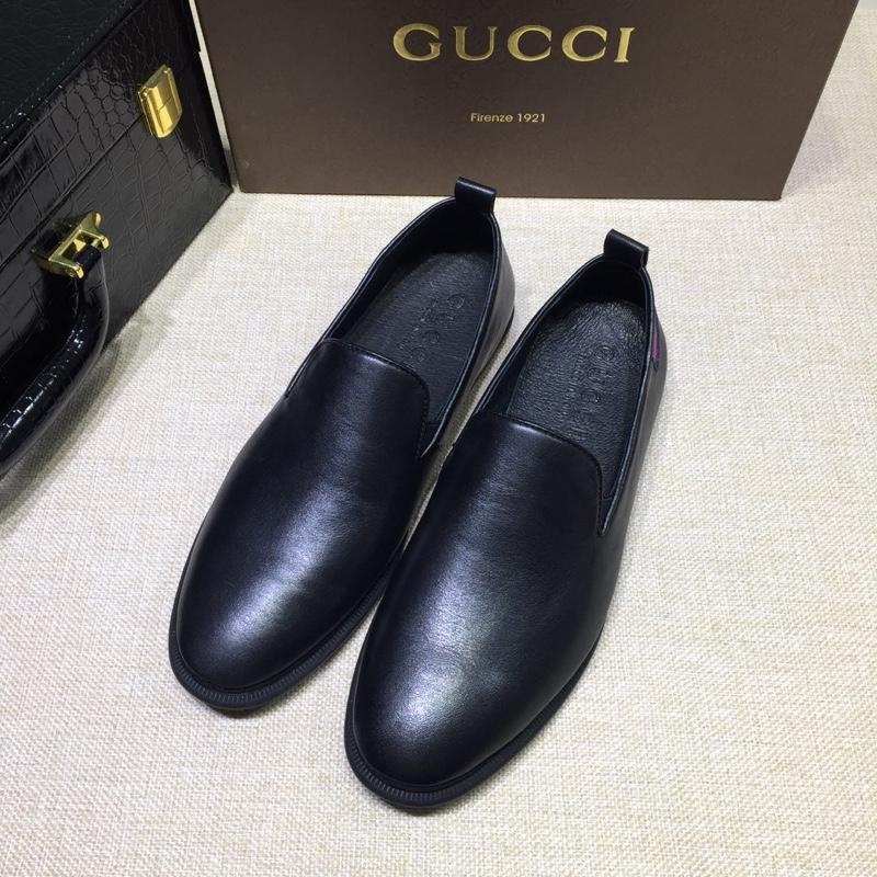 Gucci Black Leather loafer MS07558