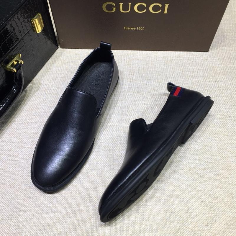 Gucci Black Leather loafer MS07558